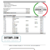 editable template, Mongolia Arig Bank statement easy to fill template in .xls and .pdf file format