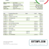 editable template, Liberia Central Bank of Liberia bank statement easy to fill template in .xls and .pdf file format