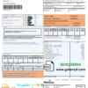 editable template, Argentina Metrogas easy to fill utility bill template in Word and PDF format