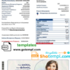 editable template, Greece electricity utility bill template in Word and PDF format