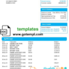 editable template, Australia Rural bank proof of address statement template in Word and PDF format