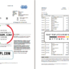 editable template, United Kingdom Halifax bank proof of address statement template in Word and PDF format (2 pages)