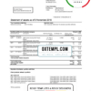 editable template, Switzerland UBS bank statement template in Word and PDF format, version 2