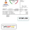 editable template, Netherlands Rabobank bank statement easy to fill template in Word and PDF format