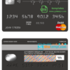 editable template, # icon abstract universal multipurpose bank visa credit card template in PSD format, fully editable