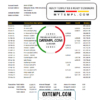 editable template, New Zealand ASB Bank statement easy to fill template in Excel and PDF format