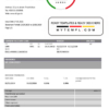 editable template, Libya Central Bank of Libya proof of address bank statement template in Word and PDF format (.doc and .pdf)