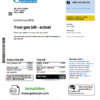 editable template, Kyrgyzstan Gazprom utility bill template in Word and PDF format