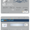 editable template, # lucky fish universal multipurpose bank visa credit card template in PSD format, fully editable