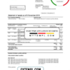 editable template, Switzerland UBS bank statement template in .xls and .pdf file format, Version 2
