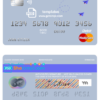 editable template, # medium trip universal multipurpose bank mastercard debit credit card template in PSD format, fully editable