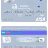 editable template, # medium trip universal multipurpose bank visa credit card template in PSD format, fully editable