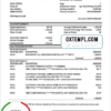 editable template, Mexico Citibanamex bank proof of address statement template in Word and PDF format