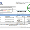 editable template, Russia VTB bank statement easy to fill template in .xls and .pdf file format