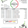 editable template, Paraguay Banco Continental S.A.E.C.A. bank statement easy to fill template in .xls and .pdf file format