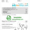 editable template, Moldova Orange utility bill template, fully editable in PSD format