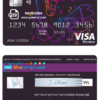 editable template, # moonlight instrumental universal multipurpose bank visa electron credit card template in PSD format, fully editable