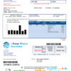 editable template, # motion water universal multipurpose utility bill template in Word format