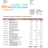 editable template, # universal bank multipurpose statement template in Word format