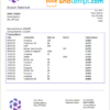 editable template, # flower flock universal bank multipurpose statement template in Word format