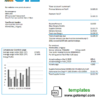 editable template, Uruguay UTE Company electricity utility bill template in Word and PDF format
