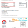 editable template, Pakistan Quetta Electric Supply Company electricity utility bill template in Word and PDF format