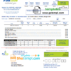 editable template, USA California FireSide natural gas utility bill template in Word and PDF format
