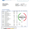 editable template, Kyrgyzstan OJSC Bakai Bank proof of address bank statement template in Word and PDF format