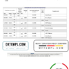 editable template, Tunisia Amen Bank statement easy to fill template in Word and PDF format