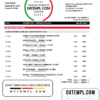 editable template, Serbia Societe Generale bank proof of address statement template in Word and PDF format