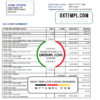 editable template, Romania Alpha Bank statement template in Word and PDF format
