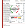 editable template, Philippines Bank of the Philippine bank statement easy to fill template in Excel and PDF format