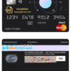 editable template, # one space universal multipurpose bank mastercard debit credit card template in PSD format, fully editable