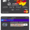 editable template, # paintings color universal multipurpose bank mastercard debit credit card template in PSD format, fully editable