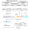 editable template, USA Florida Pensacola Energy utility bill template in Word and PDF format
