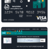 editable template, # powder art universal multipurpose bank visa electron credit card template in PSD format, fully editable