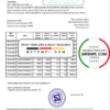 editable template, Ukraine Privatbank statement template, Word and PDF format (.doc and .pdf)