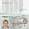 editable template, Argentina passport template in PSD format, fully editable, with all fonts