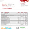 editable template, # red circles universal multipurpose bank statement template in Word format