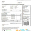 editable template, # red mineral universal multipurpose utility bill template in Word format