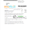 editable template, United Kingdom Wirral council tax bill template in Word and PDF format