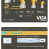 editable template, # ride horse universal multipurpose bank visa electron credit card template in PSD format, fully editable