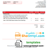 editable template, Rwanda Energy Group electricity utility bill template in Word and PDF format