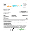 editable template, Germany Prioenergie proof of address utility bill template in Word and PDF format