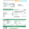 editable template, Italy Edison utility bill template in Word and PDF format, good for address prove