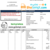editable template, USA Arkansas West Memphis utility bill template in Word and PDF format