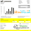 editable template, Norway BKK electricity utility bill template in Word and PDF format, good for address prove
