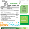 editable template, Australia Energy proof of address utility bill template in Word and PDF format