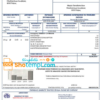 editable template, Cyprus water utility bill template in Word and PDF format, good for address prove