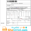 editable template, Russia Izveshenie utility bill template in Word and PDF format, fully editable